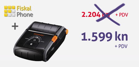 Akcija FiskalPhone plus bixolon printer